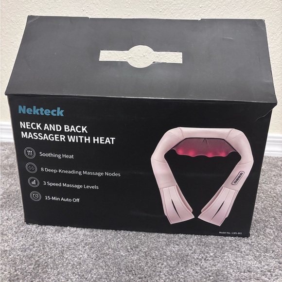 Nekteck Neck and Back Massager with Heat - Picture 1 of 11